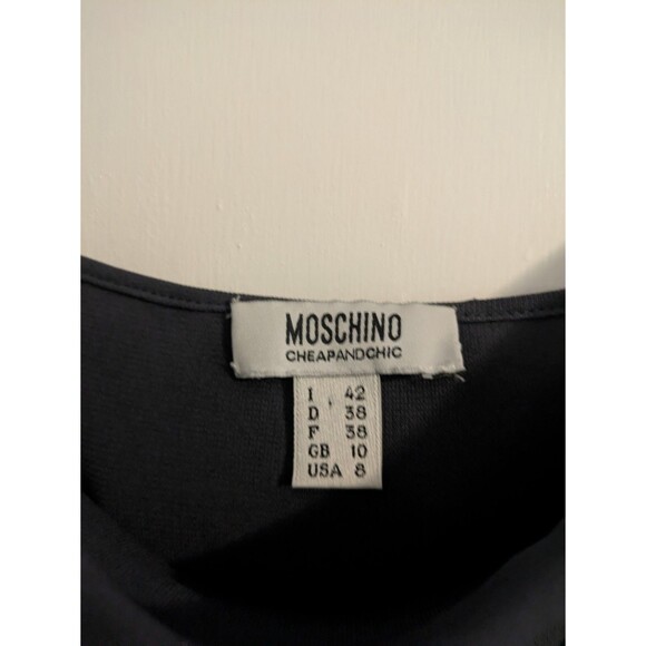 Moschino Jeans Women Tank Top Dark Gray Size 8 - Picture 3 of 6